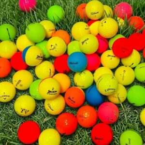 Lotto 100 palline da golf colorate mix alta qualità grado PEARL-AAA simil-nuove